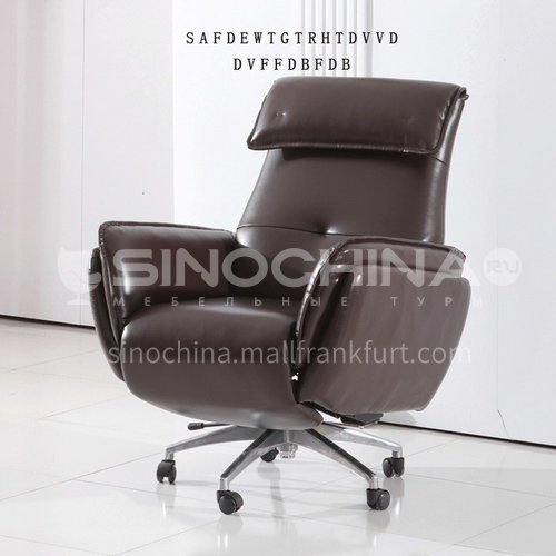 ZF-B063 Living room leather fabric small functional chair with wheels and metal tripod
